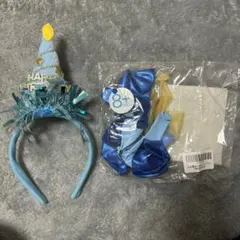 誕生日飾りセット　ブルー