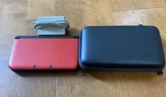 Nintendo ニンテンドー 3DS LL 本体 レッドブラック　ケース付き