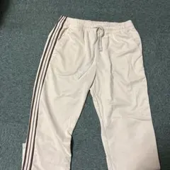 ホワイト ストライプデザインパンツ