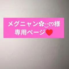 メグニャン✿·͜·ᰔ様専用ページ