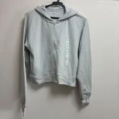 GU ライトグレー フルジップパーカー M 未使用