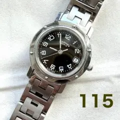 エルメス時計/極極極美品クリッパー/新品電池新品仕上げ正常稼働時間内/レディース 再々値下げ 【極美品】HERMES エルメス クリッパー 腕時計