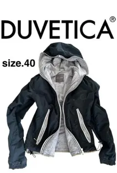 DUVETICA フード付きブルゾンsize 40 ネイビー