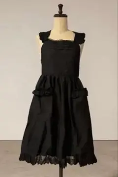 ☆美品☆L'assiette ラシェット エプロン オレンジ色 花 長袖 - メルカリ