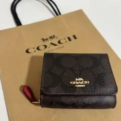 COACH コーチ　折り財布　ミニウォレット　シグネチャー