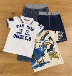 子供服4点セット（90〜100）ミキハウス、DOUBLE.B