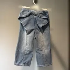 リボン付きライトブルーパンツ デニムのサムネイル