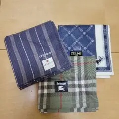 Ungaro Burberrys Celineメンズ ハンカチセット
