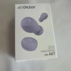 Victor ワイヤレスイヤホン HA-A6T-V 本体　パープル　美品のサムネイル
