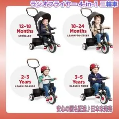 Radio Flyer 1~5歳用ブラックベビートライク、プレミアムベビー三輪車のサムネイル