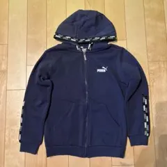 PUMA ネイビー フルジッパーパーカー