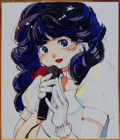 手描きイラスト アイドル 昭和レトロ風