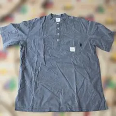Karl Helmut グレー ヘンリーネックシャツ