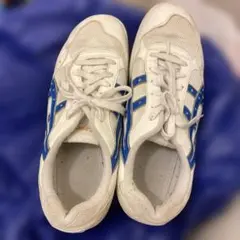 ASICS 室内用シューズ ホワイト/ブルー　27cm