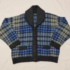 ニューヨーカー　カーディガン　ニット　セーター　ショールカラーくるみボタン　M