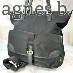 agnes b. voyage トート ブラック 2way 肩掛け 斜めがけ