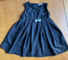 POLOベビー 黒色ノースリーブワンピース 90