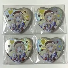 ごちうさ シャロ ホログラムハート缶バッジ サンリオ TSUTAYA - メルカリ