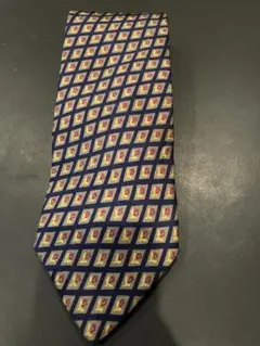 ヴィンテージ　ネクタイ　ジバンシー　バラ柄ネクタイ　紳士ネクタイ