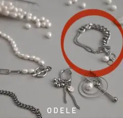 ODELE パール付ブレスレット