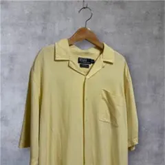 90s ポロラルフローレン 開襟シャツ リネンコットン L 、CALDWELL