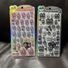 正規品★うるちゅるポップシール もんちっち 2種セット