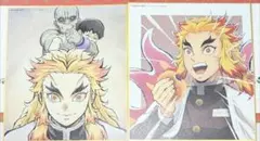 鬼滅の刃　全集中展　複製ミニ色紙2点