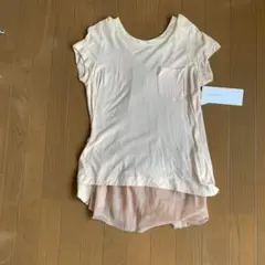 Sacai luckバックプリーツ Tシャツピンク半袖のサムネイル
