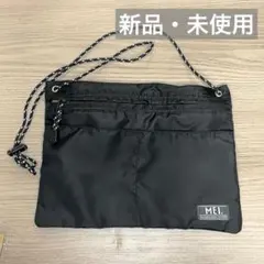 【匿名配送！】MEI ブラック サコッシュ　ショルダーバッグ　黒　約28×22のサムネイル