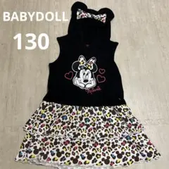 BABYDOLL ミニー フード付きノースリーブワンピース　130