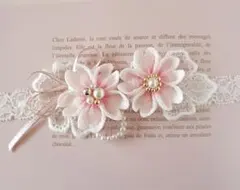 【new新作】みん様専用ネコポス♡桜のベビーヘアバンド　初節句　お食い初め