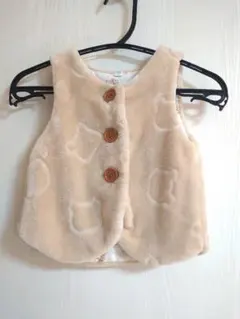 ベビーベスト 90サイズ ベージュ
