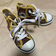 CONVERSE ALLSTAR サイドジッパージラフ柄 スニーカー15.0cm