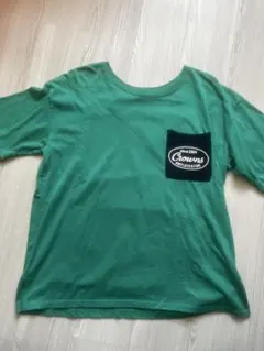 RODEO CROWNS 半袖Tシャツ グリーン バックプリント