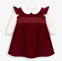 NEXT JoJo Maman Bébé ベルベット ワンピース&ボディスーツ
