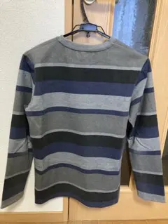 comme ca men ランダムボーダープリントTシャツ(定価：16500円)