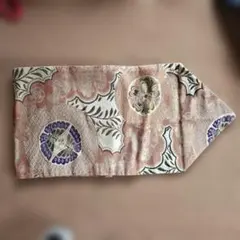 名古屋帯 花柄 幾何学模様