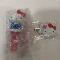 笛付きチャーム 前髪クリップ　キャラ盛り夏まつり サンリオ 夏祭り　ハローキティ