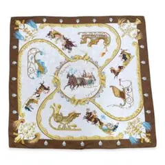 エルメス カレ90 スカーフ 羽根飾りと鈴 Plumes et Grelots