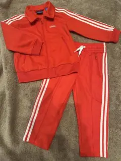 adidas キッズ ジャージ 上下セット レッド 90のサムネイル
