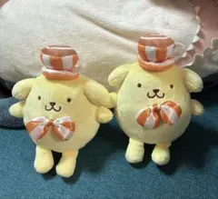 レア ポムポムプリン ぬいぐるみ マスコット 2点セット サンリオ展