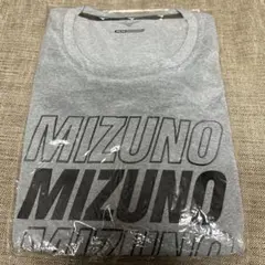 MIZUNO グレー Tシャツ ロゴプリント