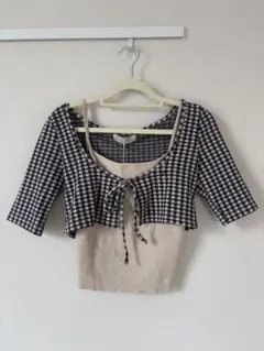 andmary Ava gingham check tops - メルカリ