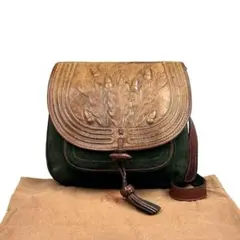 美品】TANINO CRISCI 馬ロゴ ミニショルダーバッグ 緑 - メルカリ