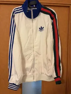 T*a様  x GUCCI トラックジャケット ホワイト T*a様 adidas x GUCCI トラックジャケット ホワイト - メルカリ