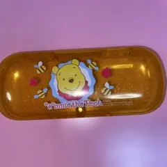 くまのプーさん メガネケース オレンジ