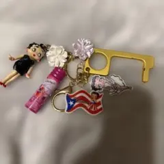 Betty Boop ストラップ キーホルダー レトロ1998年 当時物 - メルカリ