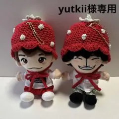 yutkii様専用 ちびぬい　はぴぬい用　いちご帽子2つ