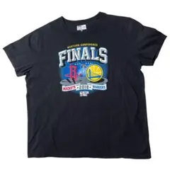 【希少2XL】ニューエラ NBA 2018 ウォリアーズ ロケッツ Tシャツ黒