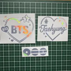 BTS バンタン テヒョン v アミボム ステッカーセット